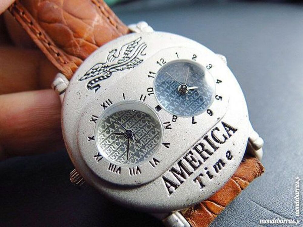 AMERICA TIME eagle double cadran montre homme DIV0 Bijoux et montres