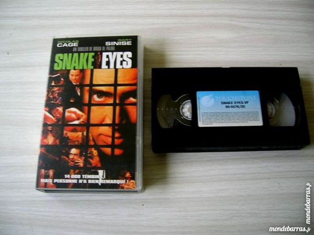 K7 VHS SNAKE EYES - Nicolas Cage DVD et blu-ray
