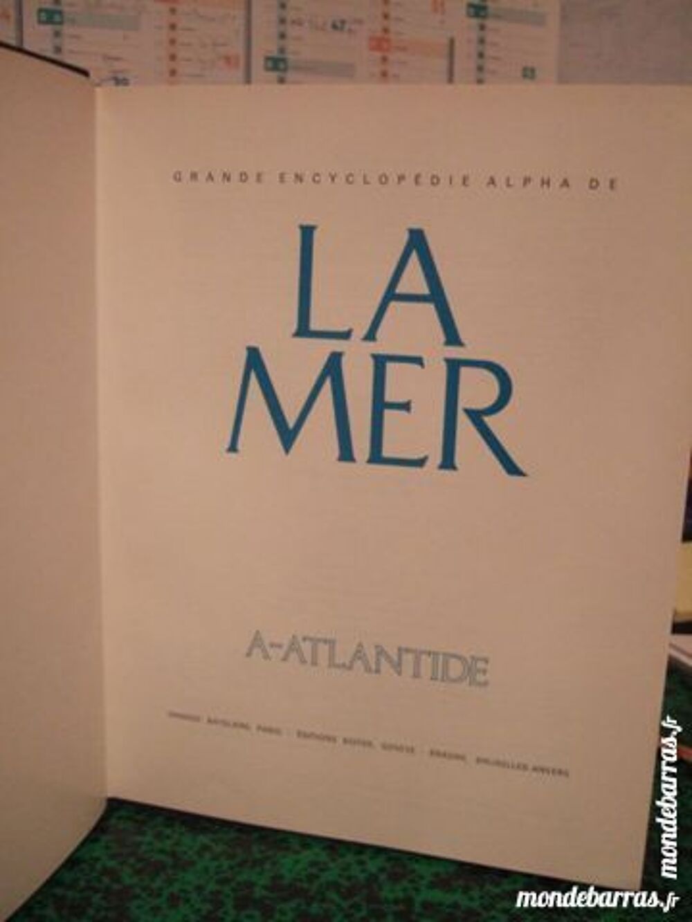 ENCYCLOPEDIE DE LA MER 