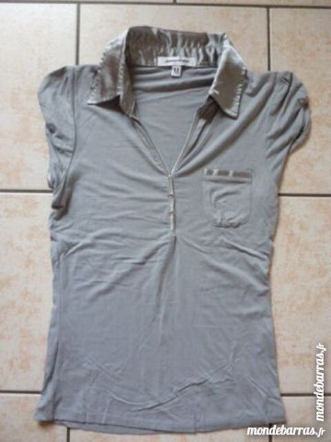 Tee-shirt forme polo gris clair � Jennyfer � T.36 4 Argenton-sur-Creuse (36)