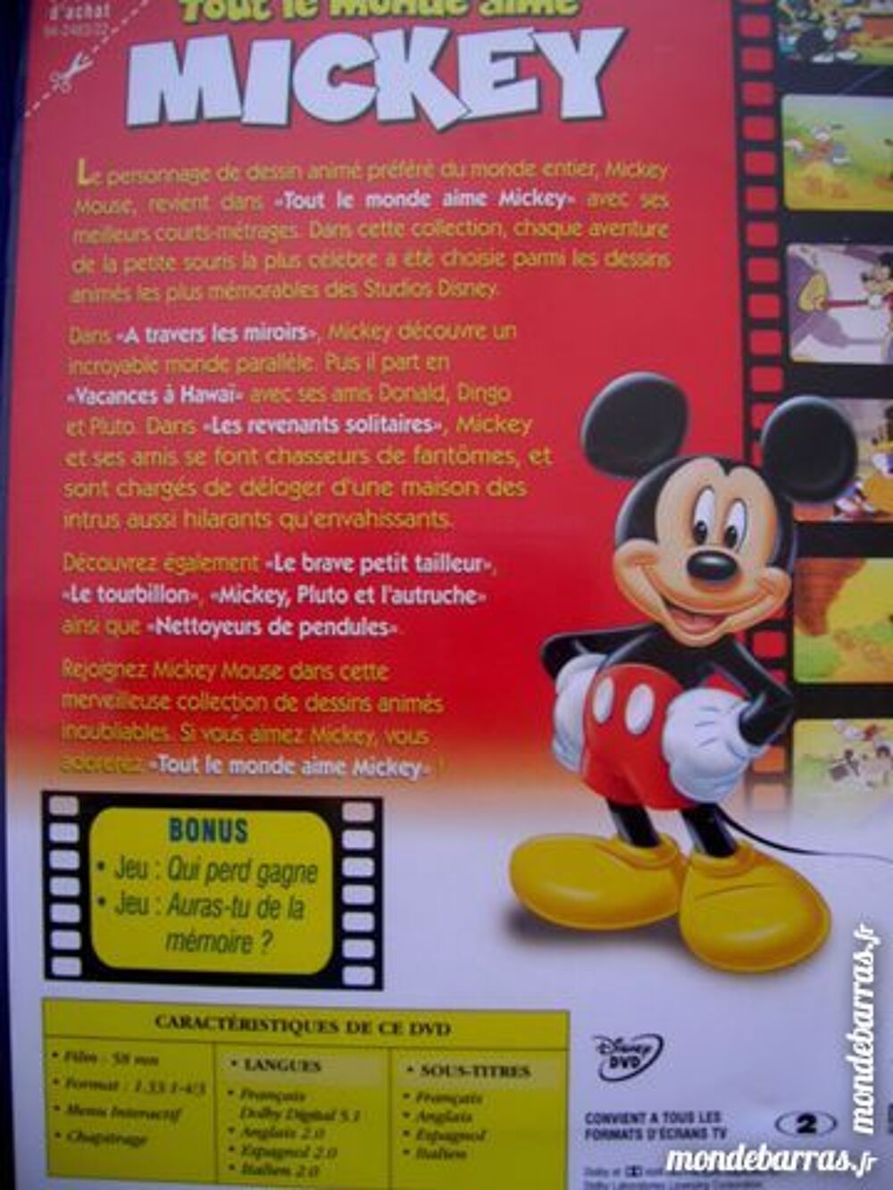 DVD MICKEY Tout le monde aime Mickey DVD et blu-ray
