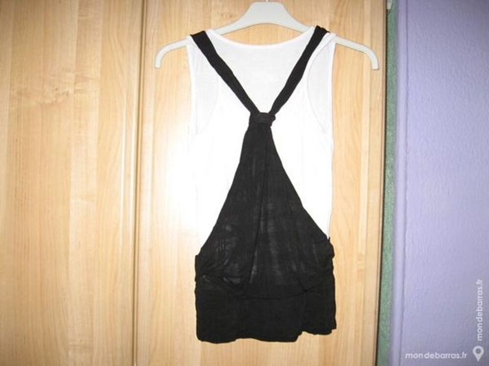 Haut noir et blanc Vêtements
