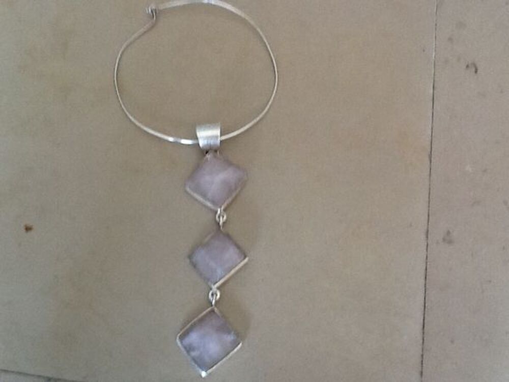 Collier argent avec quartz Bijoux et montres
