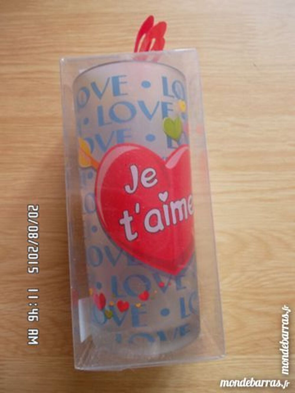verre LOVE Décoration