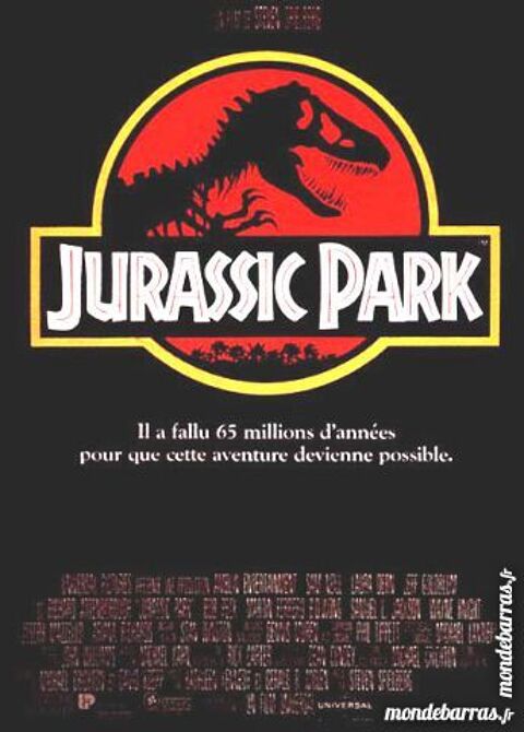 K7 vhs: Jurassic Park (395) 6 Saint-Quentin (02)