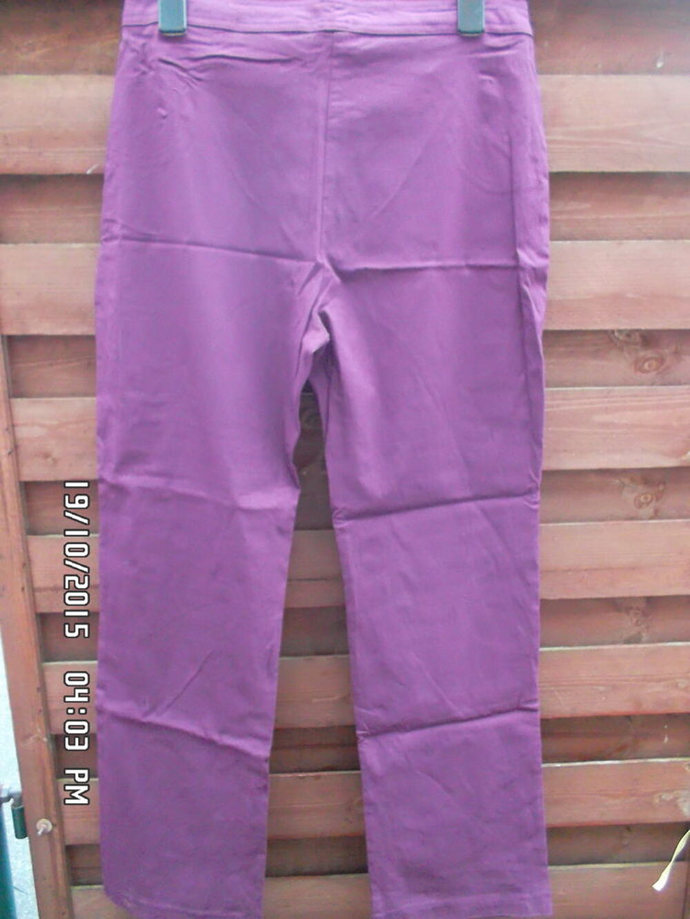 PANTALON VIOLET*JUSTE 3E*KIKI60230 Vêtements
