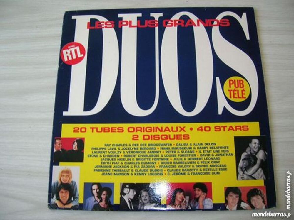 DOUBLE 33 TOURS LES PLUS GRANDS DUOS . 40 STARS CD et vinyles