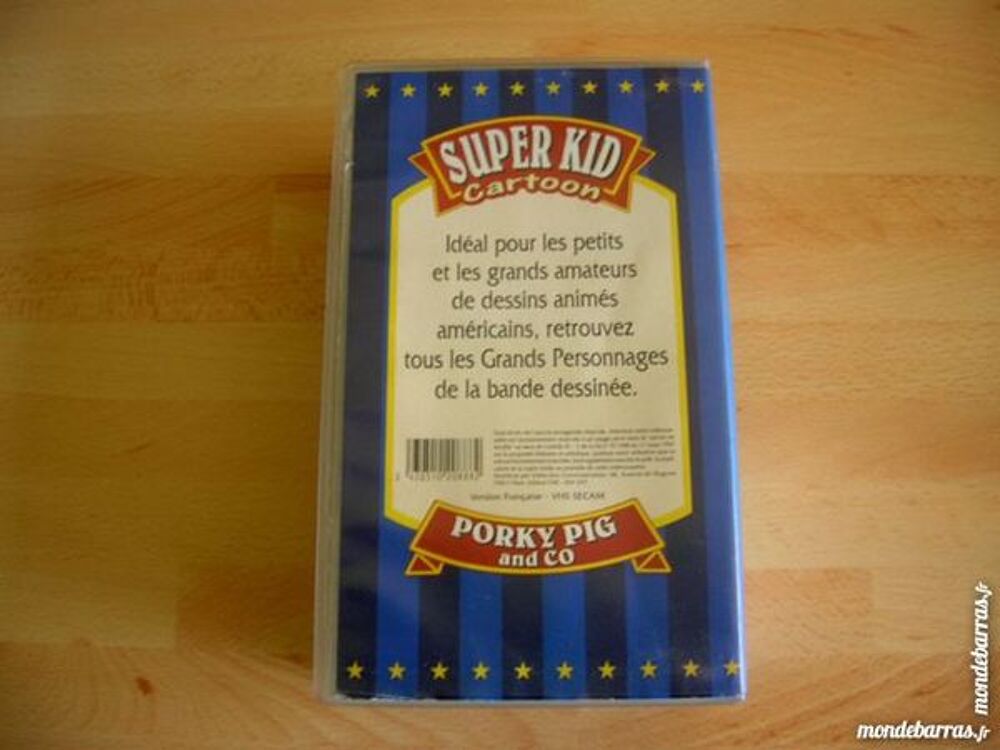 DOUBLE K7 VHS PORKY PIG 2X60Mn DESSINS ANIMES DVD et blu-ray
