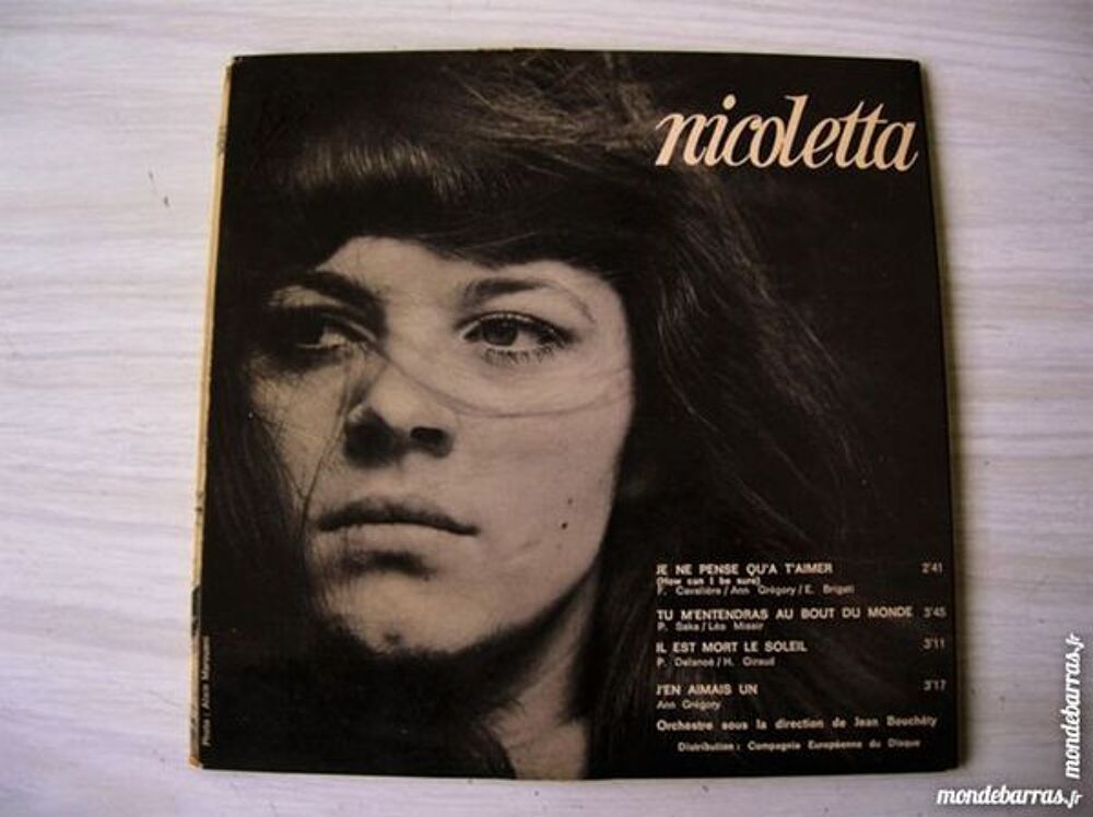EP NICOLETTA Tu m'entendras au bout du monde CD et vinyles