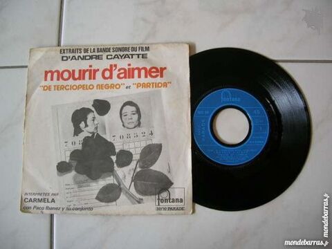 45 TOURS CARMELA Mourir d'aimer - BOF A. GIRARDOT 5 Nantes (44)