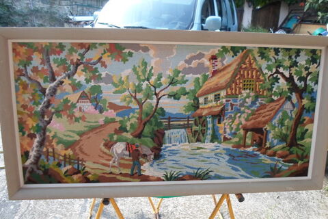 canevas sur panneau moulin a aube 55 Am�lie-les-Bains-Palalda (66)