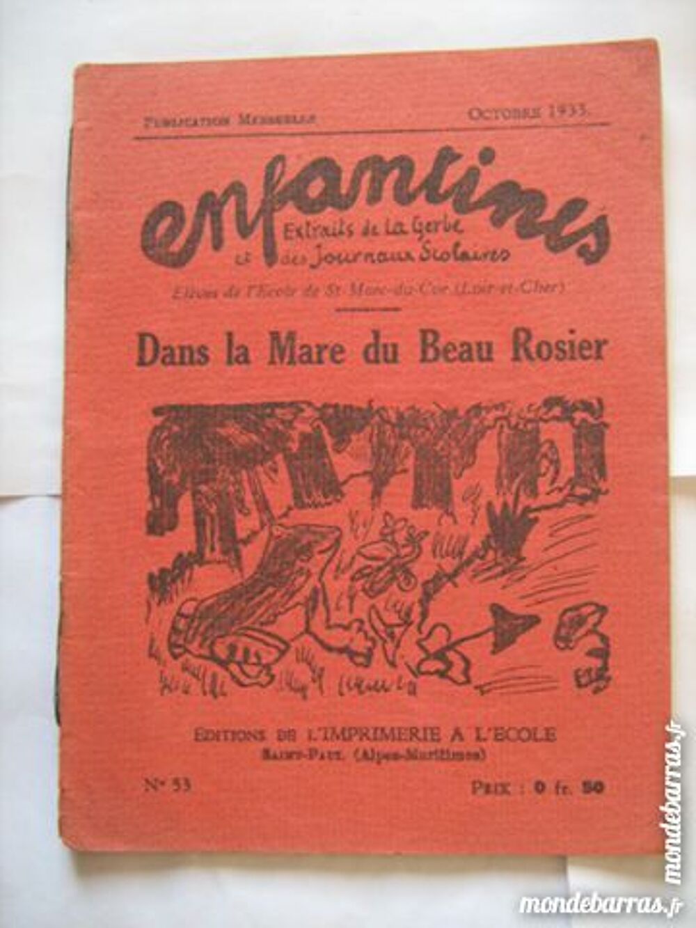 DANS LA MARE DU BEAU ROSIER Livres et BD
