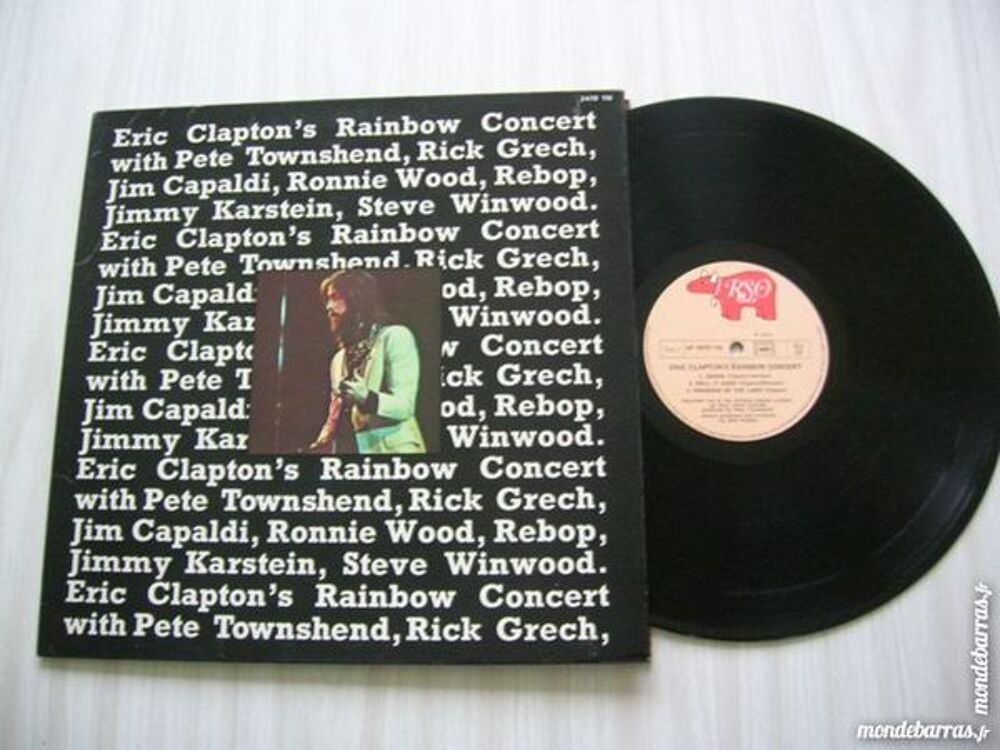 33 TOURS ERIC CLAPTON Rainbow Concert CD et vinyles