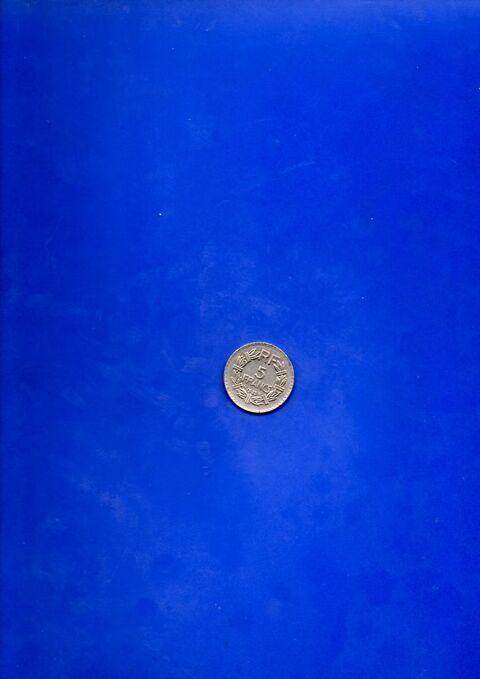 pice france 5 francs 1933 nikel 0 Gennevilliers (92)