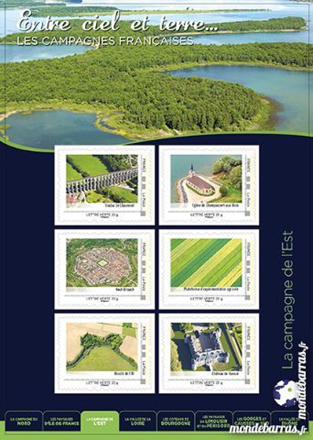 Timbre entre ciel et terre campagne de l'est 