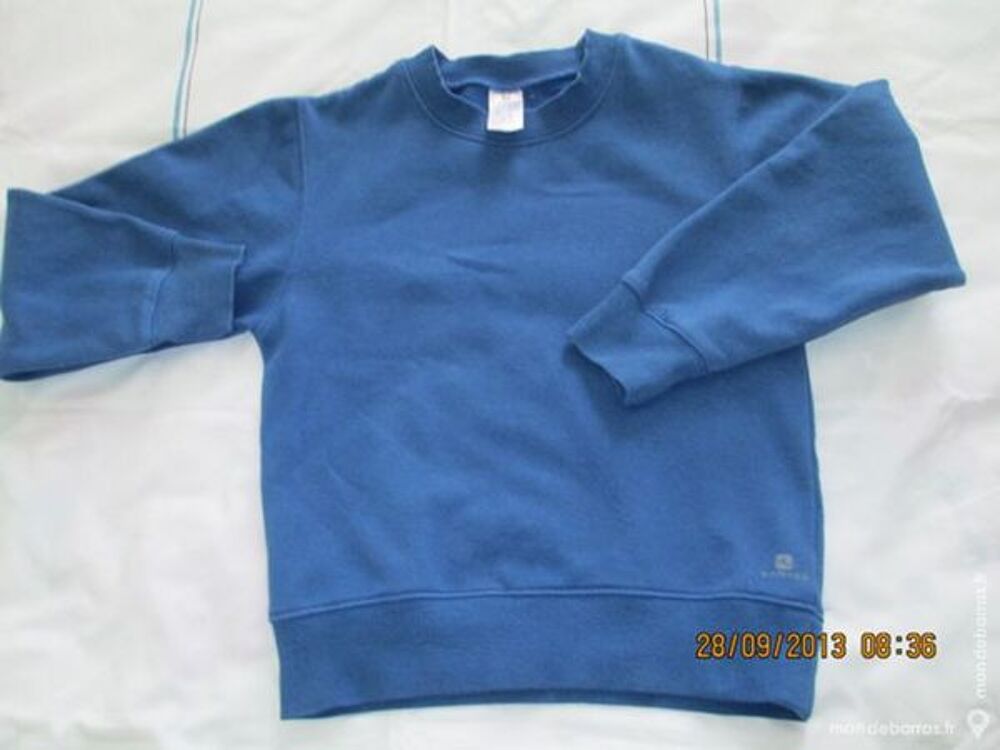 Gar&ccedil;on 8 A sweat shirt DOMYOS bleu Vtements enfants