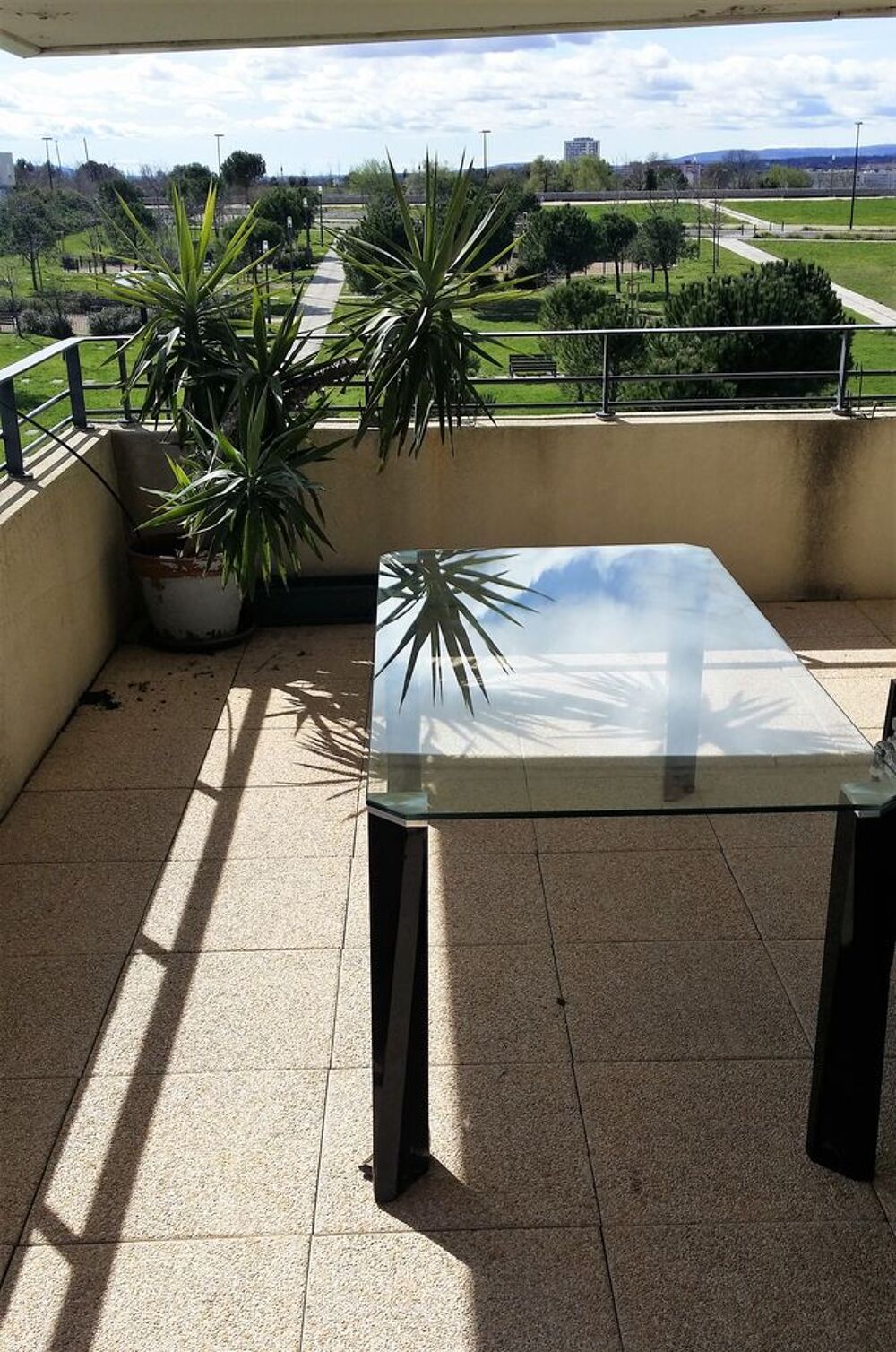 Table en verre rectangulaire Meubles