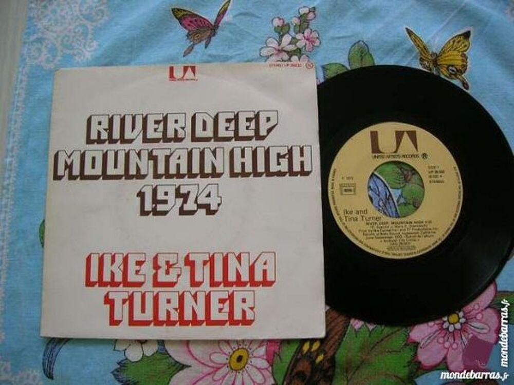 45 TOURS IKE &amp; TINA TURNER River deep mountain hig CD et vinyles