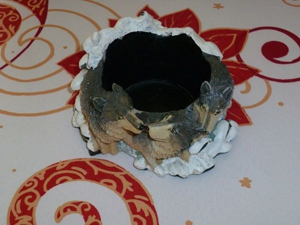 Support bougie loup twilight partylite maison int&eacute; Décoration