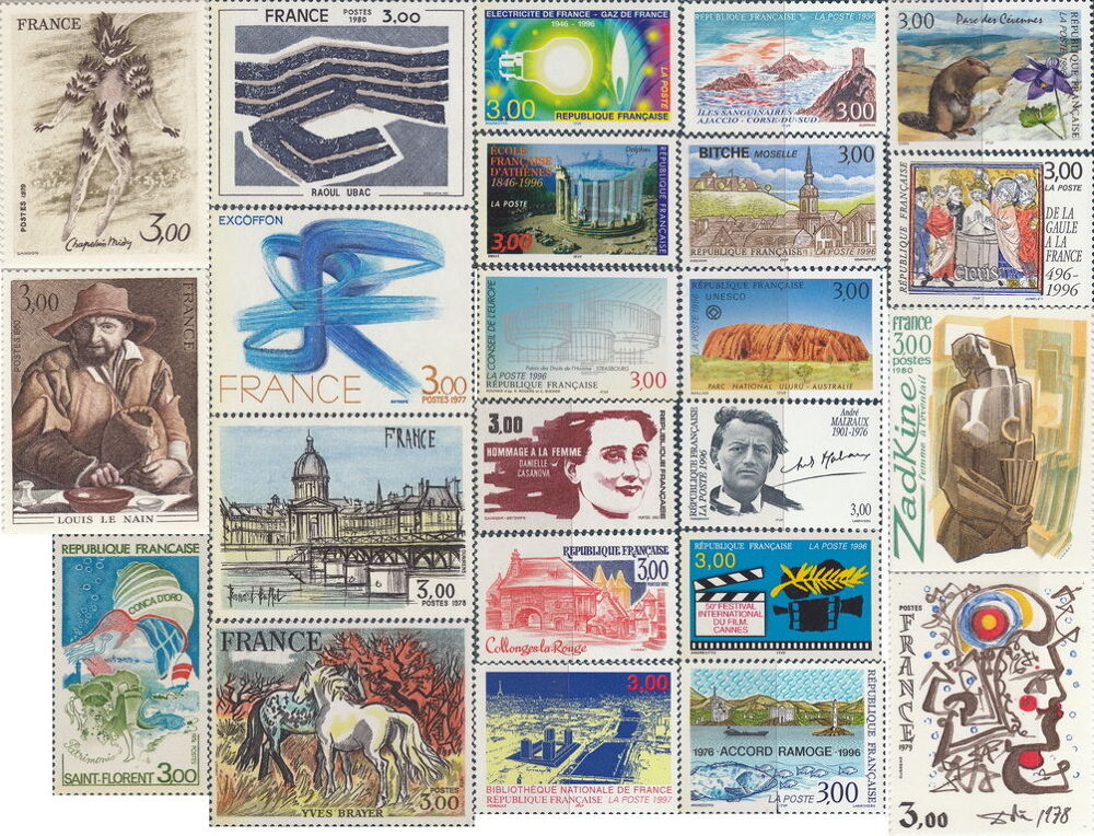 Timbres de collection fran&ccedil;ais en franc de 3F NEUF
