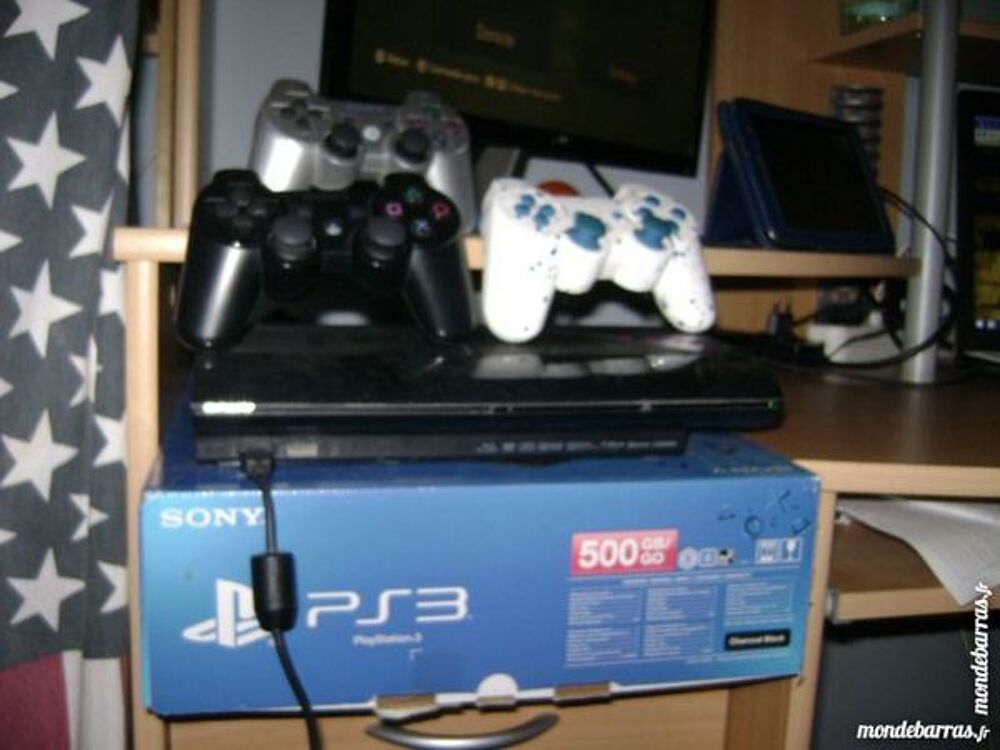 PS3 Noire 500 Go + 21 jeux + manette BURN unique Consoles et jeux vidéos