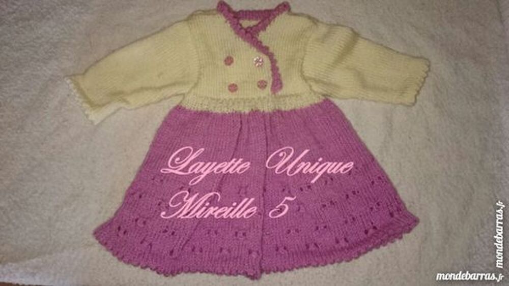 Robe naissance bicolore Vêtements enfants