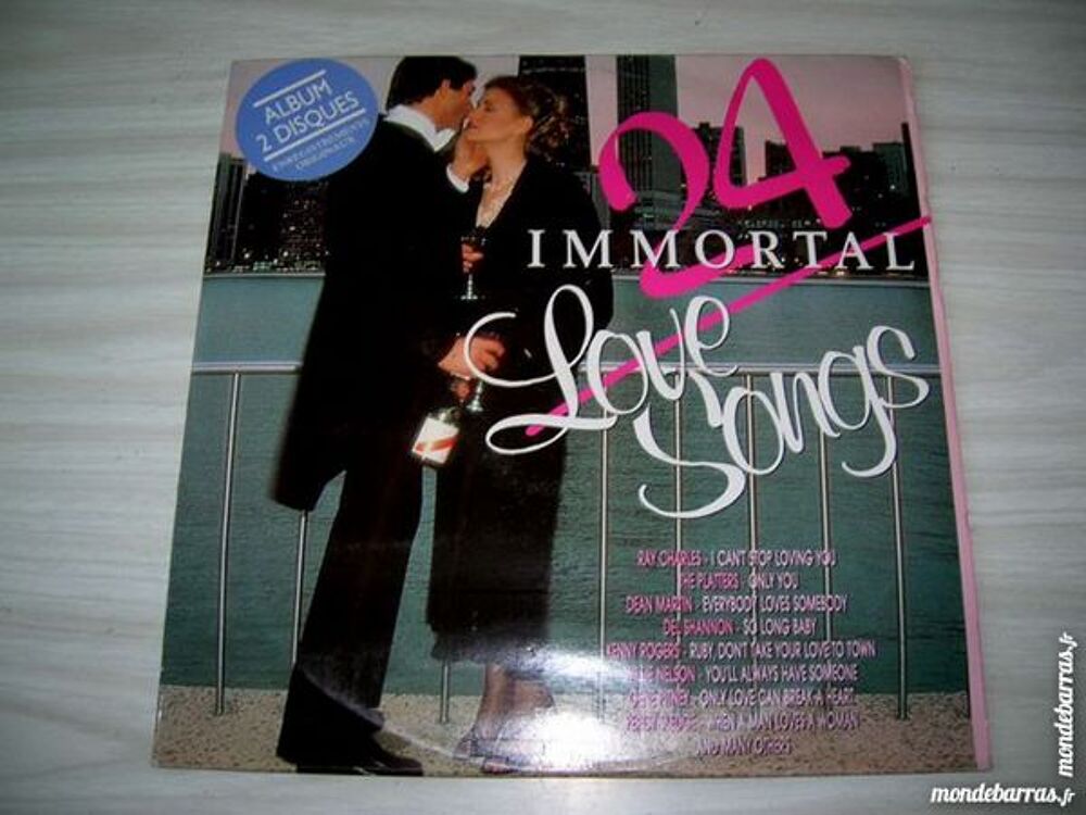 DOUBLE 33 TOURS : 24 IMMORTAL LOVE SONGS CD et vinyles