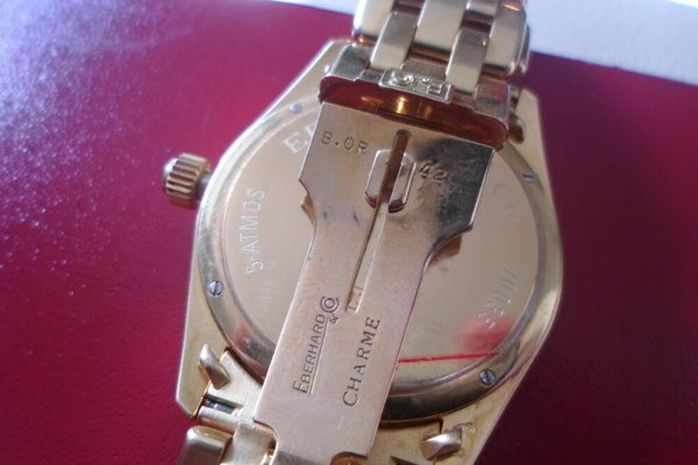montre bracelet homme or jaune marque eberhard Bijoux et montres