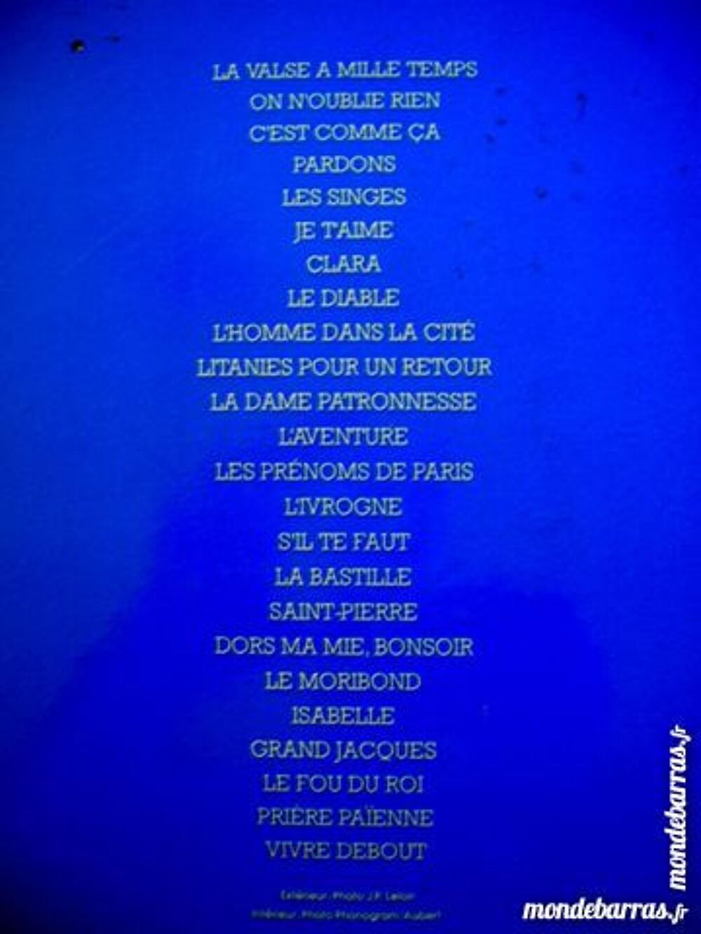 33 TOURS JACQUES BREL La valse &agrave; mille temps 2 LP CD et vinyles