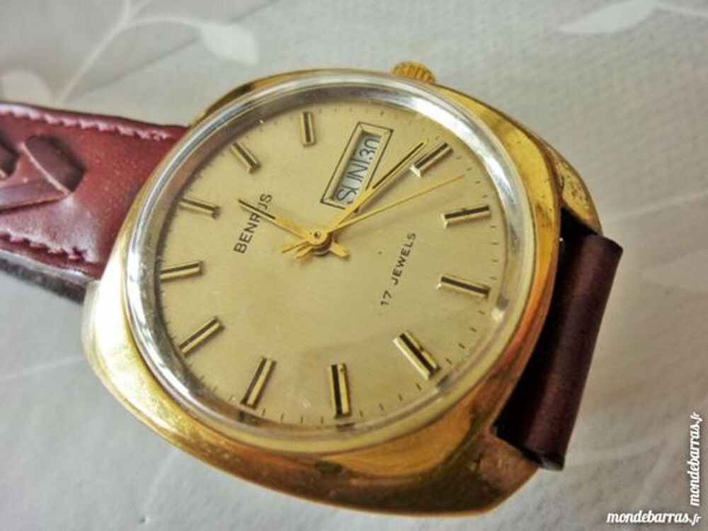 BENRUS P76 GERMANY montre m&eacute;canique 1970 BEN0005 Bijoux et montres