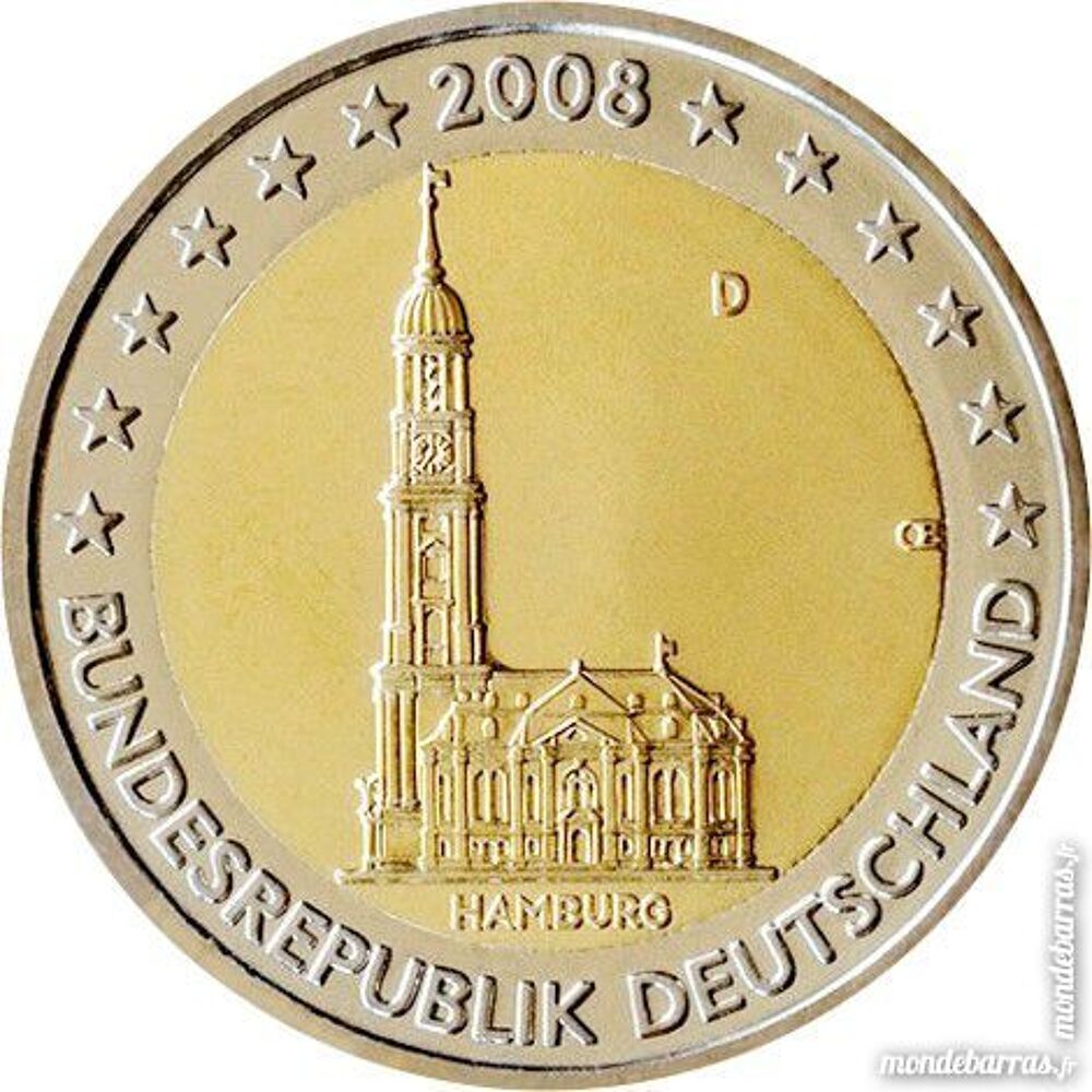 LOT DE 10 PIECES DE MONNAIES COMMEMORATIVES DE 2 € 
