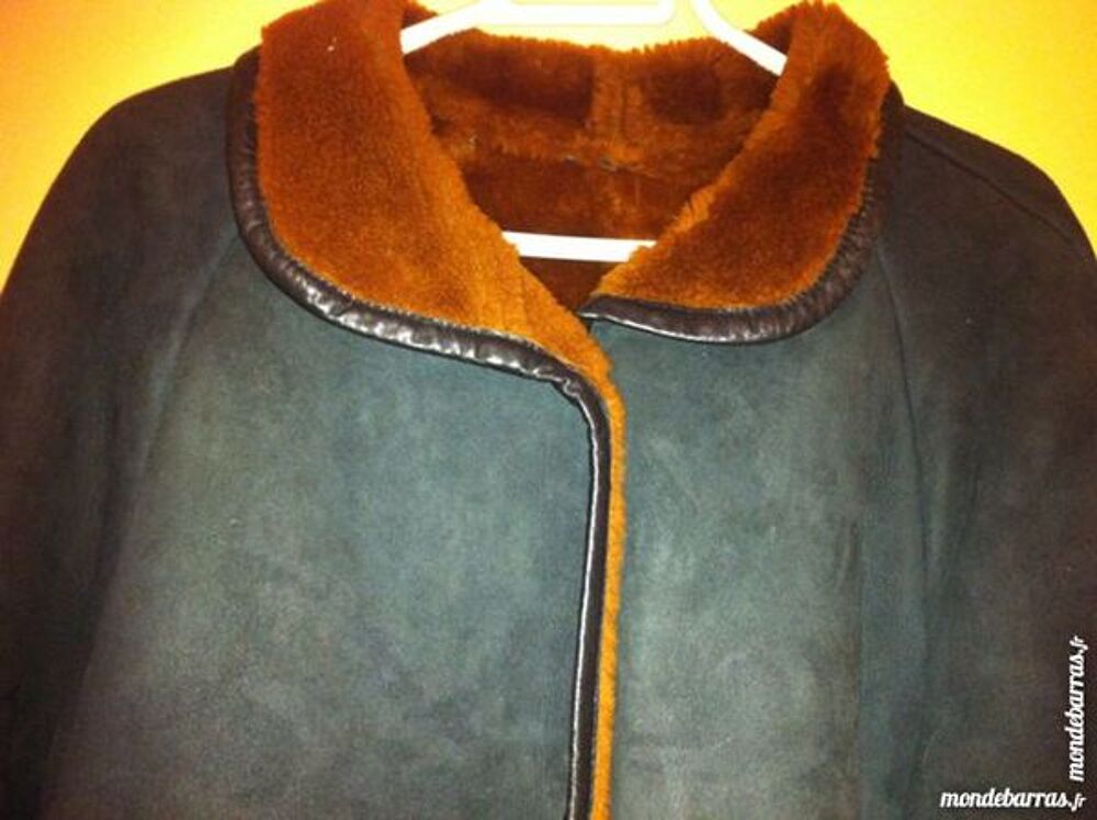 MANTEAU FEMME EN DAIM NOIR Vêtements