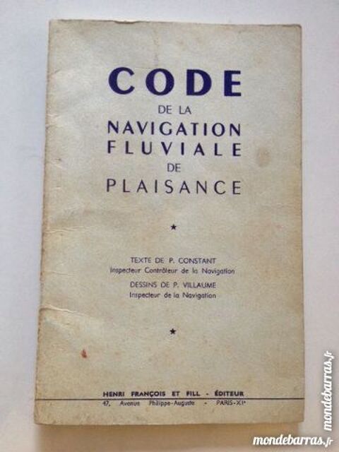Code de la navigation Fluviale et Plaisance 5 Nice (06)