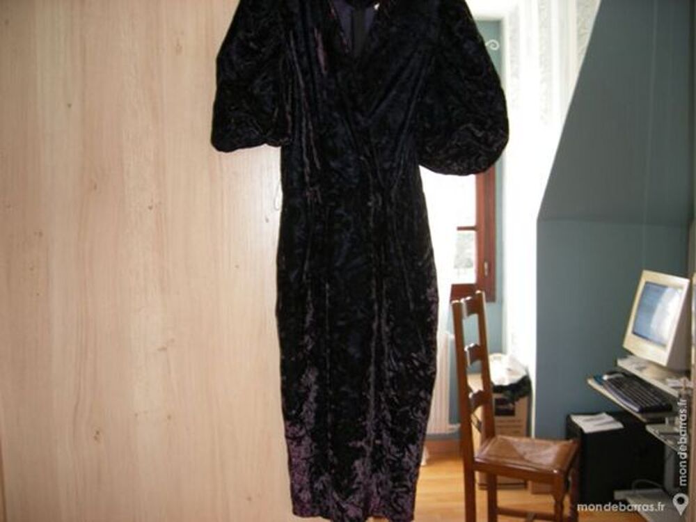 ROBE VELOURS NOIREA REFLETS Vêtements