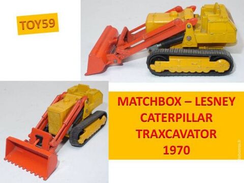 MATCHBOX -King size - CATERPILLAR TRAXCAVATOR 25 Mons-en-Barul (59)