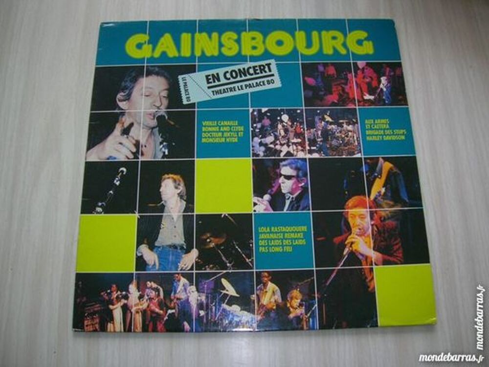 33 TOURS GAINSBOURG EN CONCERT THEATRE LE PALACE CD et vinyles