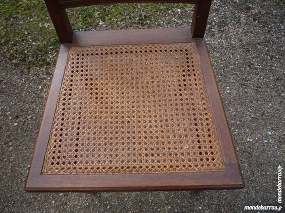 Paire de chaises Henri II,assise cann&eacute;e Meubles