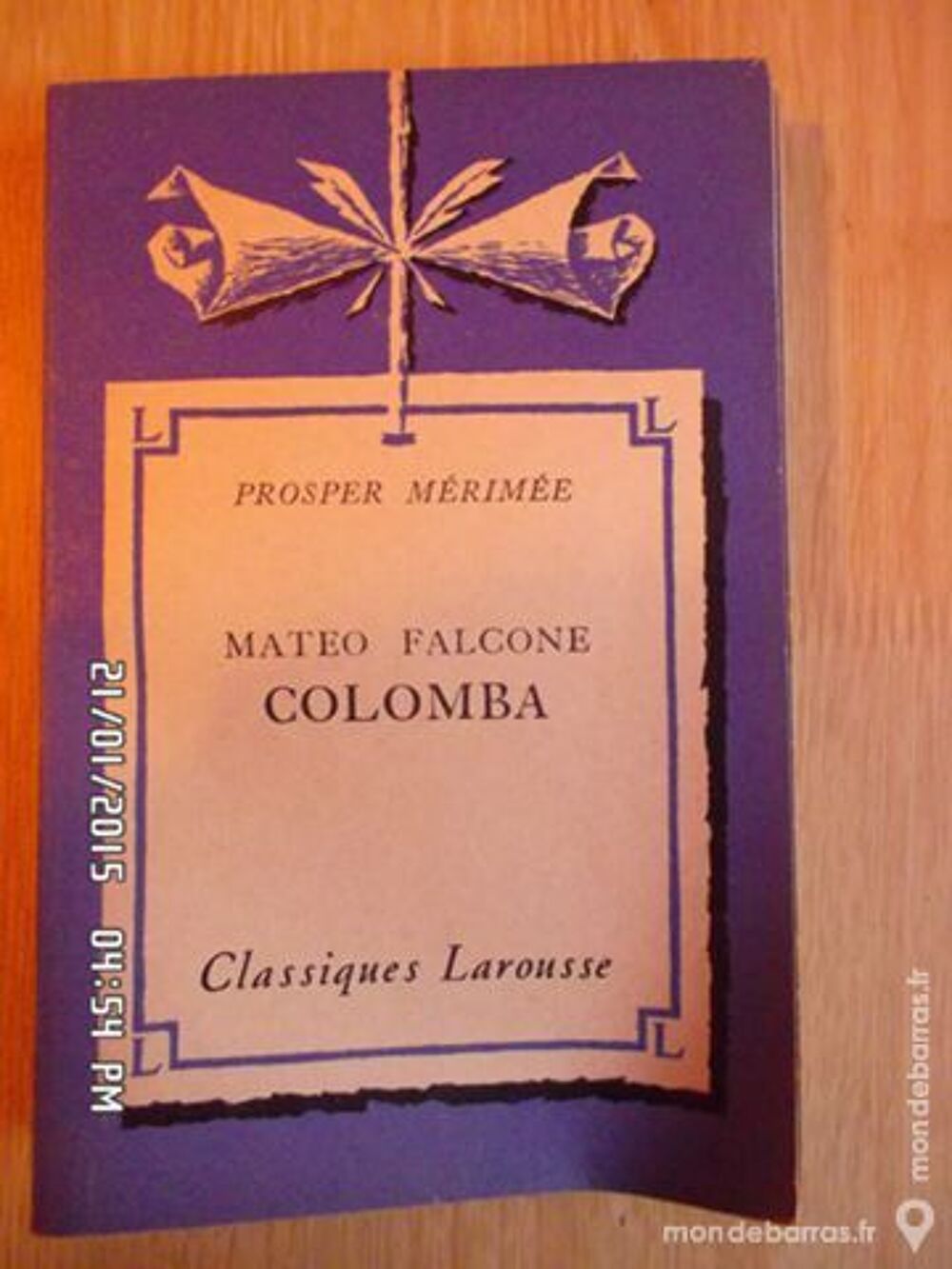MATEO FALCONE COLUMBA*JUSTE 3E*KIKI60230 Livres et BD