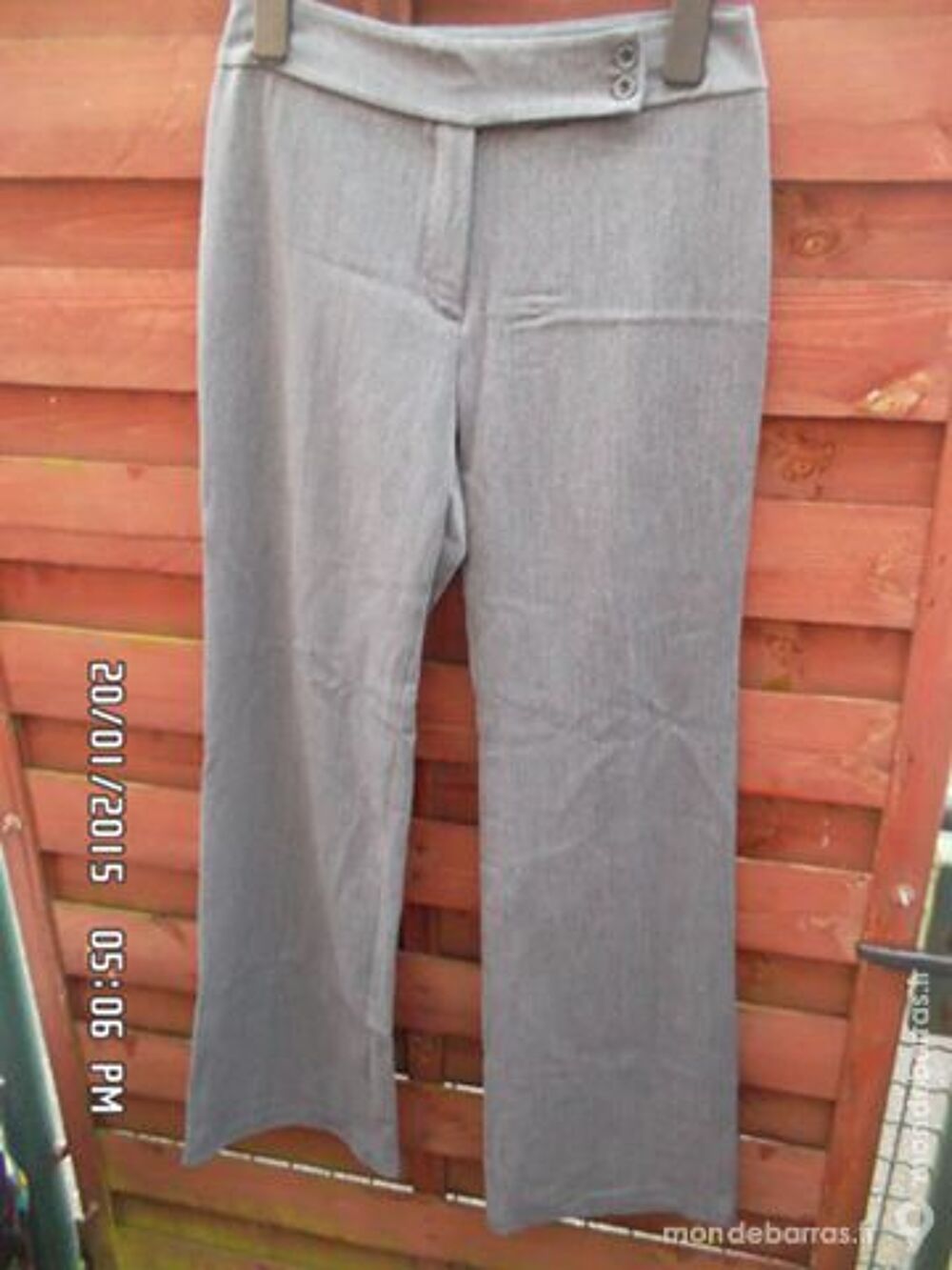pantalon gris t.36/38 kiki60230 Vêtements