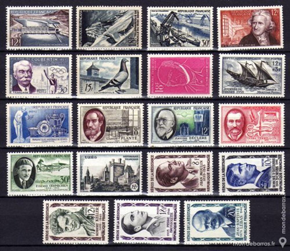 LOT N&deg; 14 - Timbres France NEUFS 