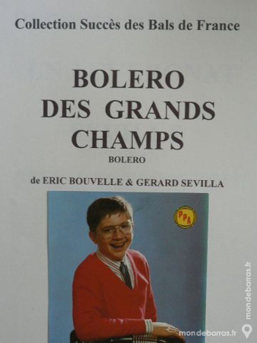 Accordeon: BOLERO DES GRANDS CHAMPS de E. BOUVELLE Instruments de musique