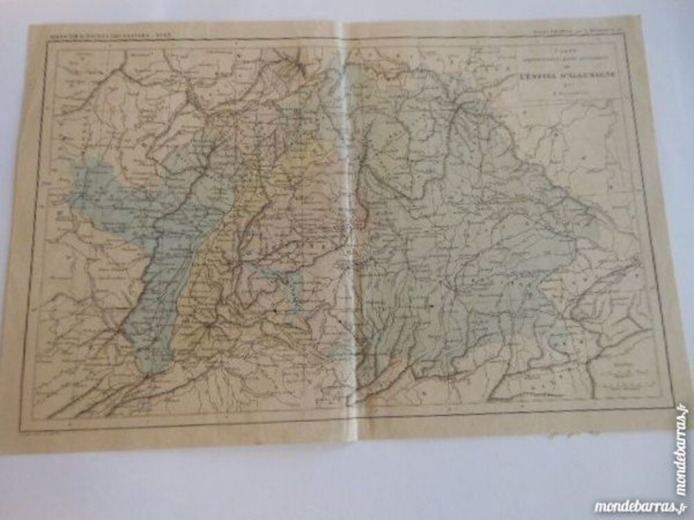 carte partie meridionale de l'Empire d'Allemagne Livres et BD