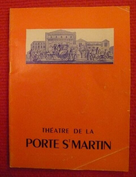 Programme du Théâtre de la Porte Saint-Martin 1963  30 Sucy-en-Brie (94)