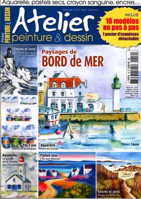 DESSIN - PAYSAGES DU BORD DE MER / prixportcompris 11 Paris 10 (75)