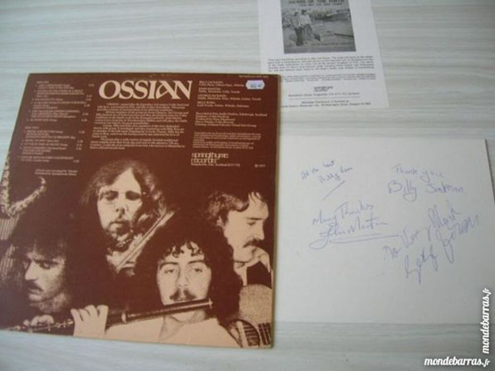33 TOURS OSSIAN Ossian - ORIGINAL UK - FOLK CD et vinyles