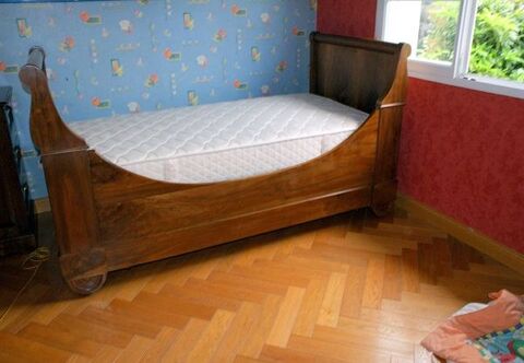 Lit Ancien Noyer une place 180 Capbreton (40)