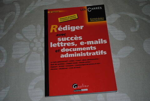 Livre  Rdiger avec succs lettres, mail, documents admin  15 Amiens (80)
