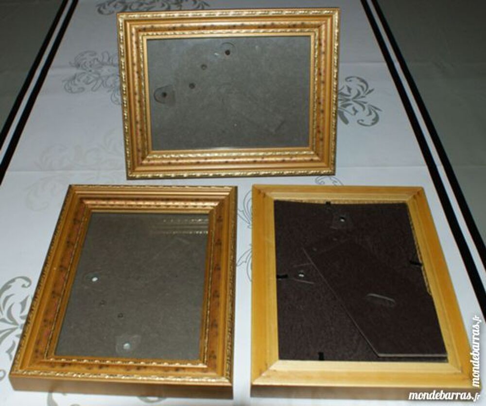 Lot de 3 cadres photos en plastique Décoration