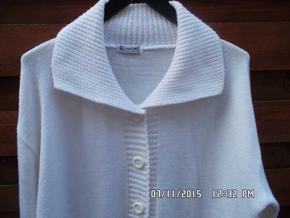 GILET BLANC*JUSTE 3E*KIKI60230 Vêtements