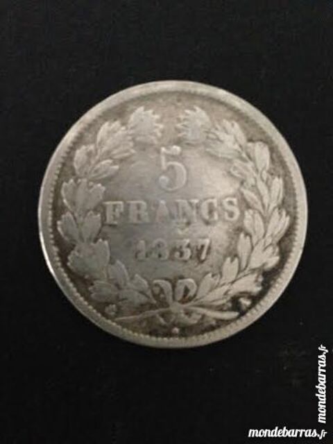 Pice 5 franc argent 1937 louis philippe 1 20 Saleilles (66)